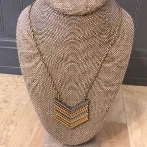 Kitsch Chevron Arrow Pendant Necklace NWT